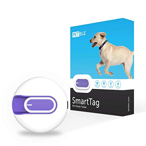 PETBLE Dog Cat Pet Smart Tag Tracker - Portable Bluetooth Wireless 4.0 Lightweight, Waterproof, Compatible with Multiple Smart Devices 24/7 Activity Monitor Pet Health Tracker for IOS Android (Yellow)