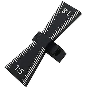 Festnight Aluminum Alloy Hand Cut Wood Joints Gauge Dovetail Marker Gauge with Scale Template Dovetail Guide Tool for DIY Woodworking