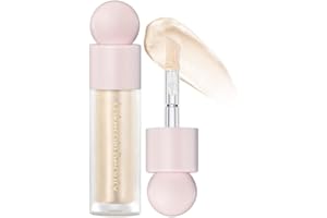 GECOMO Liquid Contour Beauty Wand Face Highlighter Bronzer Makeup Stick, Dewy Finish, Moisturizing Silky Smooth Texture 0.25 Oz/ 7.5ml - 01 MOONLIGHT