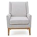 Christopher Knight Home Aurla Fabric Accent Chair, Beige 27.5D x 28.5W x 36.5H in