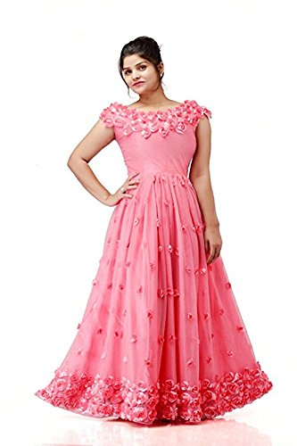 Shri Rajrama Creations Peach Floral 