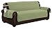 Quick Fit Reynold Durable Quality Reversible Water Resistant Cover for Dogs, Kids, Pets-Sofa Slipcover for Couch, Recliner, Loveseat or Chair, Sage-Chocolate