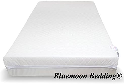 Baby Travel COT Mattress 119 x 59 x 5 cm Quilted, Anti Allergentic with Water-Resistant Cover by Bluemoon Bedding®