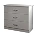 South Shore Libra 3-Drawer Chest, Soft Gray