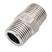 Hex Nipple 1/2 Inch Male NPT - DERPIPE Stainless Steel 304 Threaded Pipe Fitting for Brew Kit, Home Piping Application(Pack of 1)
