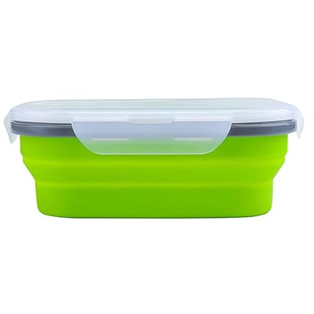 ZHYP Caja De Almuerzo Plegable De Silicona Recipiente para ...