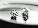 DEHANG 925 Sterling Silver Cubic Zirconia Cz Stud Earrings - White