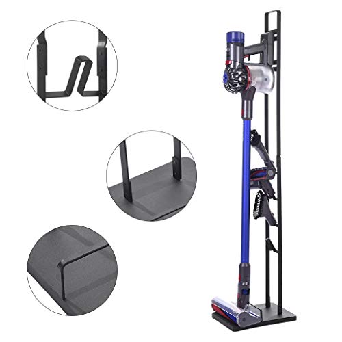 XGao Docking Station &Vacuum Cleaner Storage Tools Floor Stand for Shark, for Vax, for Dyson Handheld V6 V7 V8 V10 DC30 DC31 DC34 DC35 DC59 Cordless Vacuum Cleaners Holder (Black 508.711.5 in)