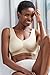 Carole Martin Slip-On Wireless Comfort Bra for Women - 40 Beige