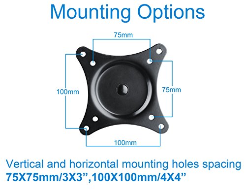 Mounting Dream MD4130-2 Monitor Desk Mount Stand with Dual Spring Arms Fits Most of 10-26” Monitors, LED and LCD Displays with VESA of 3”x 3” and 4”x 4” - Thumbnail 4