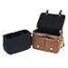 Koolertron Waterproof Vintage fashionable PU Leather DSLR Camera Bag Shoulder Messenger Bag Fit DSLR with 2 lenses For Canon Sony Nikon Canon Olympus And So On (Antique Brown)