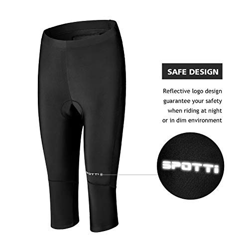 image for Spotti Womens Bike Shorts with Pocket, 3D Padded Road Cycling Women's 