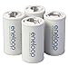 Panasonic BQ-BS2E4SA eneloop C Size Battery Adapters for Use With eneloop Ni-MH Rechargeable AA Battery Cells, 4 Pack primary