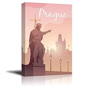 Prague Travel Illustrati Art