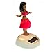 Mstechcorp, Set of 5 Aloha Dancing Hula Girl Hawaiian Bobble Head 1 Pink 1 Yellow 1 Red 1 Purple 1 Teal Solar Toy