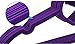 LUXEHOME Non-Slip ABS Environmental Flocking Velvet Hangers,Love Shape,Space Saving, Perfect for Kids/Adult Clothes,Set of 10 (Purple)