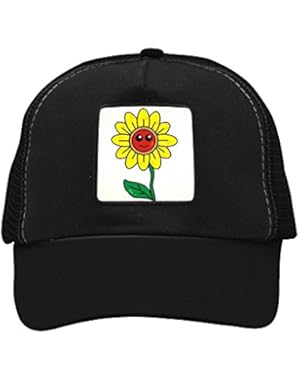 Unisex Sunny Sunflower Trucker Hat Adjustable Mesh Cap