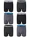 KAYIZU Brand Men's Underwear,Ultra Soft Cotton Classic Boxer Brief (6-Pack) Medium Black/Grey