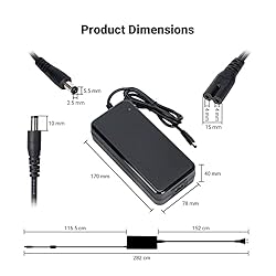 Fosi Audio 48V 5A Power Adapter Supply for Home