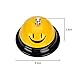 Happy Face Call Bell,2.36 Inch Caliber for the Porter Kitchen Restaurant Bar, Service Bell with Black Base