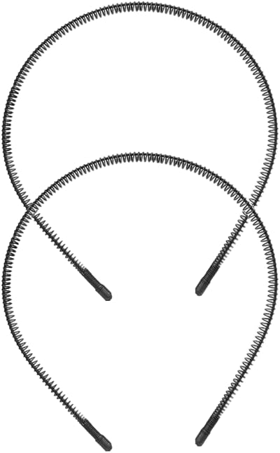 CCLKHY 2 Pcs Metal Hair Band Wave Headband Unisex Non-Slip Elastic