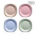 UPSTYLE Children Plates Wheat Straw Healthy and Unbreakable Dinner Plate Tableware Dish for Kids (4-pack)
