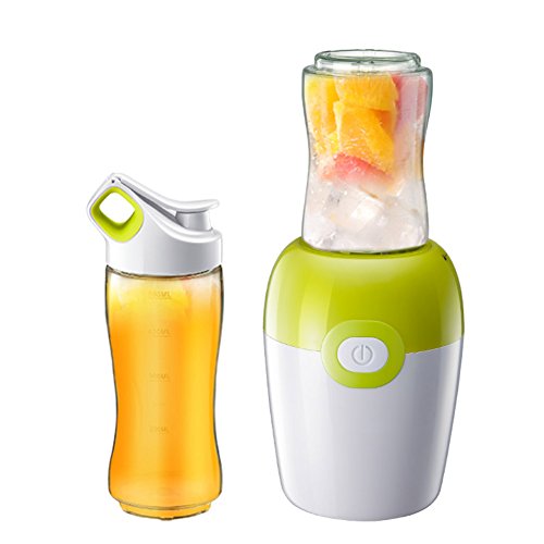 Click Here to See More Images DULPLAY Personal blender,Smoothie maker,Electric fruit smoothie,(22,000 RPM),Single serve Bpa free 2 tritan sport bottle -green 38x12cm(15x5inch)
