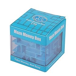Kid 3D Cube Puzzle Maze Money Maze Coin Box Cube
