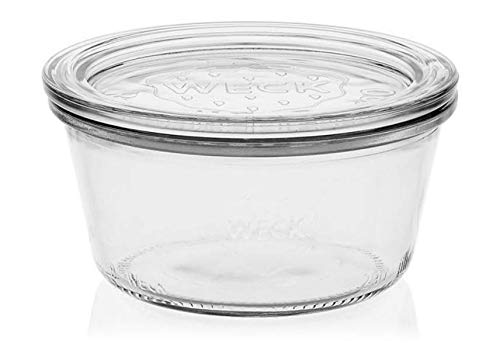 SET OF SIX 290ml Weck Jars. German Made Classic Design. Model 740