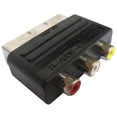 RGB Scart 20 Pin Male to 3 RCA AV Female Adapter Converter by Atomic Market