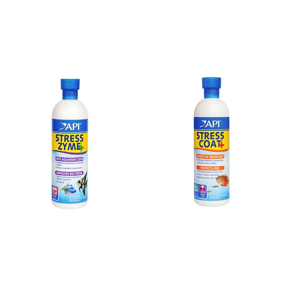 API Freshwater and Saltwater Aquarium Water Conditioners Bundle, 473 ml