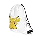 OLSS-Original Shoulder Bag Pumping Rope Backpack Pokemon Go! Pattern Printed Bundle Mouth Single Pocket Shoulder Bag (Yellow)