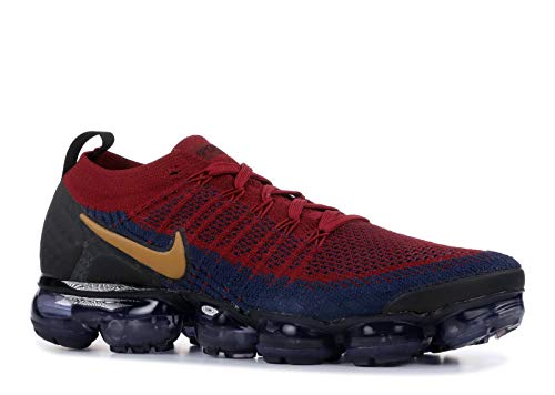 Nike Men's Air Vapormax Flyknit 2, Team RED/Wheat-Obsidian-Black, 9.5 M US