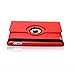 SingPad 360 Degree Rotating Stand Smart Cover PU Leather Case Apple New iPad 4 & 3 (3rd and 4th Generation with Retina Display) / IPad 2- Wake/Sleep Function (Red)