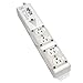 Tripp Lite Safe-IT Hospital-Grade Power Strip for Patient-Care Vicinity, 4 15A HG Outlets, UL 60601-1 Compliant, 6 Foot / 1.8M Cord, Outlet Safety Covers, White (PS-406-HGULTRA)