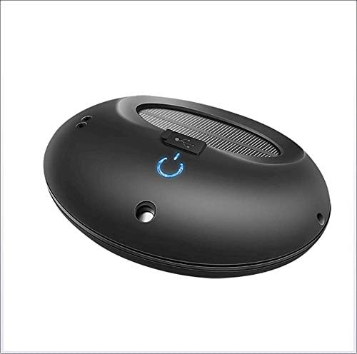 Solar Car Air Purifier Multi-Function Negative Ion Purifier with 8 Million Negative Ions, Ultra-Quiet Remove Smoke/Creative Mobile Phone Charger/Air Freshener,Black