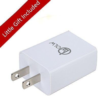 OOLLWW Quick Charge 3.0 USB Wall Charger Rapid Portable USB IPhone Charger Adapter for iPhone 7 Plus, iPad, Galaxy (White)