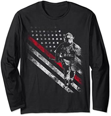 Unisex Firefighters Flag :The Real Heros Large Black