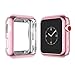 Tech Express 6 Chrome Bumpers for Apple Watch (iWatch Cover) Protective Case Shockproof Ultra Thin Rugged Flexible Rose Gold, Gold, Black, Silver, Red, Gray [TPU Gel] Lot of 6 Chrome (44mm)