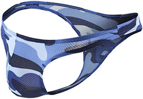 Men's Sexy Underwear Transparent See Through Shorts Hot Lip Print Underpants