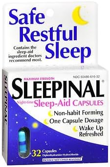 Sleepinal Sleep Aid Capsules - 32 ct, Pack of 2