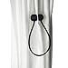 Topspeeder 6 Pack Magnetic Curtain Tiebacks,The Most Convenient Woven Texture Drape Tie Backs,Decorative Weave Rope Holdback Holder for Window Sheer Blackout Drapries Office, 16 Inch(Black)