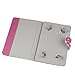 Aokdis Universal Polka Dot Leather Stand Case Cover For Android Tablet PC 7 inch (hot pink)