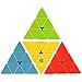 D-FantiX Pyramid Stickerless Speed Cube 3x3, Triangle Cube Puzzle