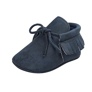 Weixinbuy Infant Baby Girls Boys Premium Soft Sole Moccasins PU Tassels Shoes