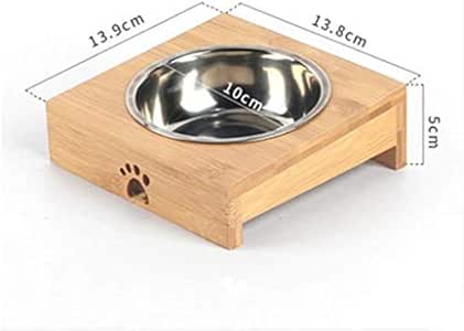 Gatos Alimentos comedero para Mascotas de Acero Inoxidable Alimentación