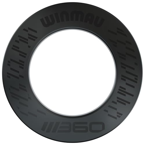 WINMAU Blade 360 Dartscheibe Schutzring - Schwarzer Dart Surround - Robuster Backboard-Wandschutz für Dartboard - Professionelles Dartzubehör