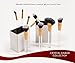 ULTIMATE 8 Piece KABUKI Makeup Brush Set With Designer Case plus BONUS Fan Brush. Hand-Made Powder, Foundation, Buffing, Concealer, Blending Brushes and More. Professionally Endorsed.