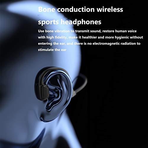 More Ring Bird Bone Conduction Headphones Titanium Open-Ear Wireless Bluetooth Earphones Black