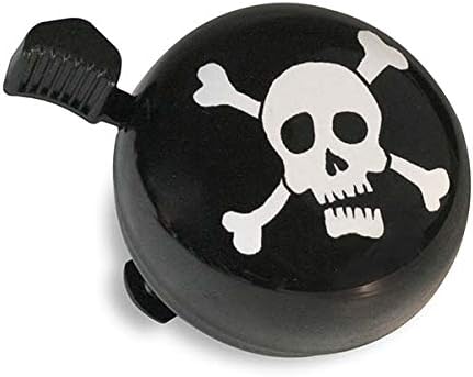 Bicycle Bell - Pirate Arrgh! - by Trixie & Milo - Retro Style Tatoo Skull & Bones Adult Bike Bell